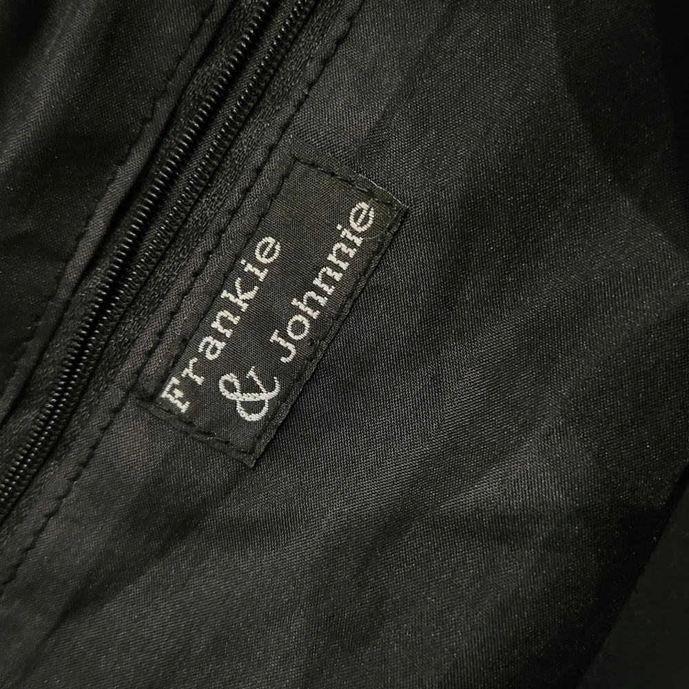 Vintage Y2K Frankie and Johnnie Black Sequin Shoulder Tote Bag.